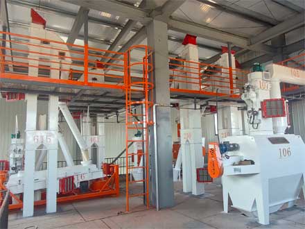 強福機械時產20噸粉料生產線和350顆粒線項目安裝完成