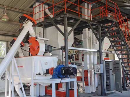 內(nèi)蒙古通遼320顆粒飼料線項(xiàng)目安裝完成