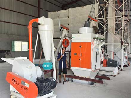 強(qiáng)福機(jī)械32型顆粒飼料生產(chǎn)線安裝阿曼項(xiàng)目