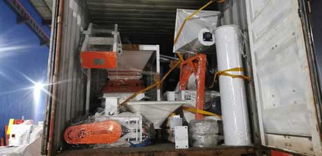 部分250皮帶式顆粒飼料生產線發(fā)往阿聯酋