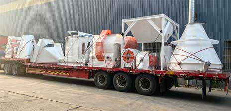 強(qiáng)福機(jī)械420成套飼料顆粒生產(chǎn)設(shè)備發(fā)往甘肅