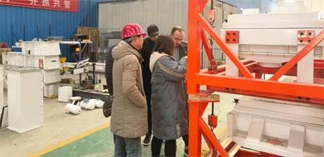 非洲客戶訪問強福機械購買飼料顆粒線設備