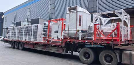 強福機械時產1000kg水產膨化飼料生產線發往湖北